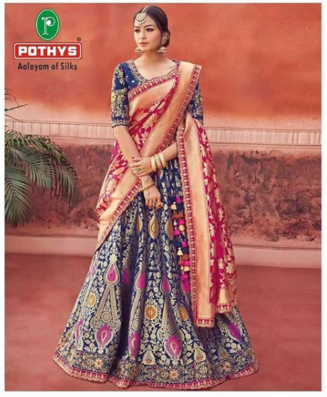 Pothys lehenga choli collection clearance